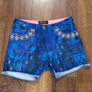 Maison Scotch Jean shorts Blue Patterned size 26